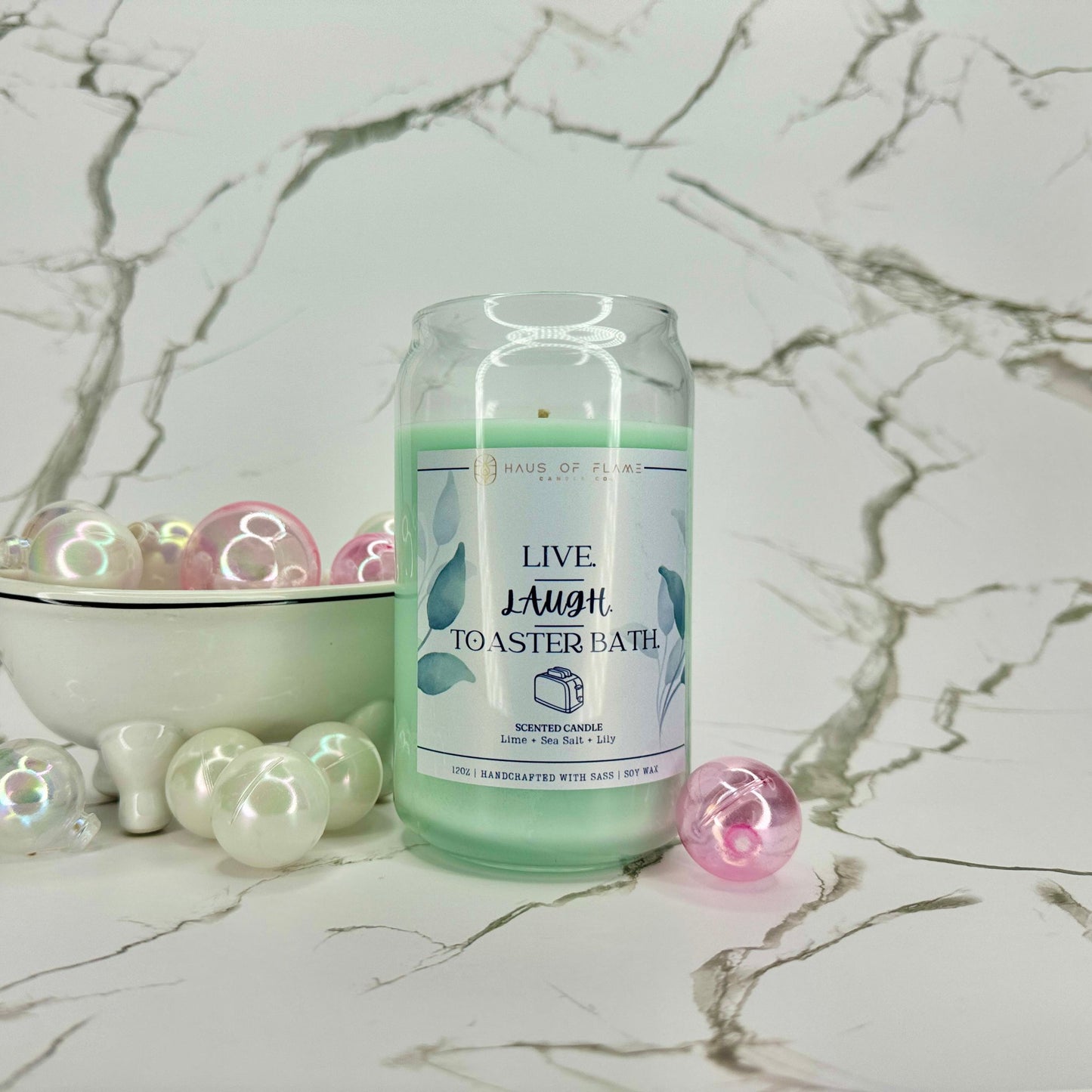 Live Laugh Toaster Bath | 12oz Candle