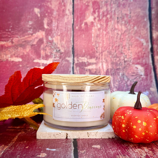 Golden Pinecone (Limited Edition) | 10oz Candle